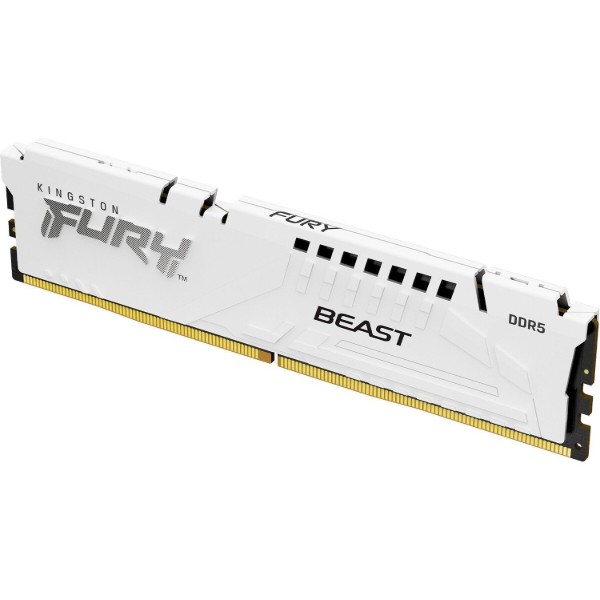 Фото - Пам'ять DDR Kingston Fury 16 GB DDR5 5200 MHz Beast White (KF552C40BW-16)