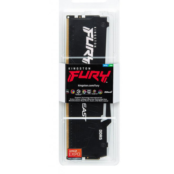 Фото - Память DDR Kingston DDR5 16GB 6000 MHz Fury Beast RGB (KF560C36BBEA-16)