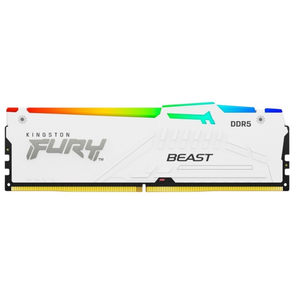 Фото - Память DDR Kingston 16GB DDR5 CL34 DIMM FURY Beast White RGB EXPO (KF568C34BWEA-16)