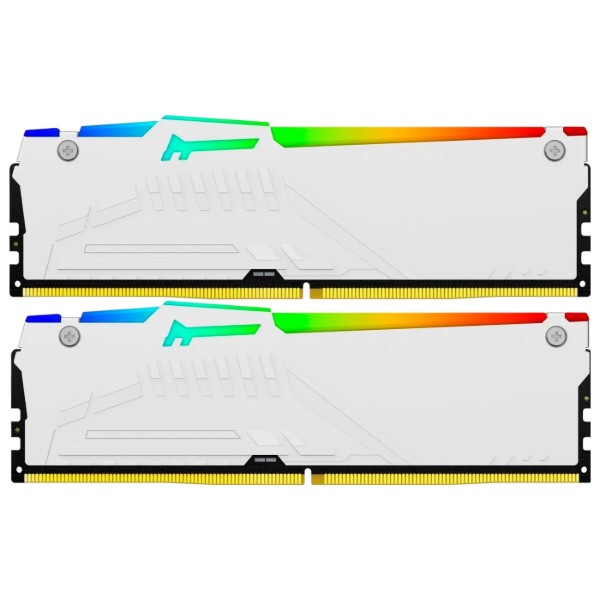 Фото - Пам'ять DDR Kingston 32GB DDR5 CL34 DIMM FURY Beast White RGB EXPO (KF568C34BWEAK2-32)