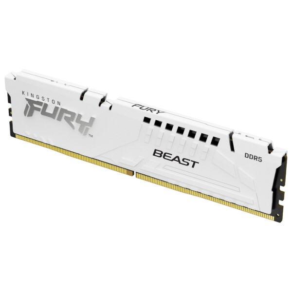Фото - Память DDR Kingston 32GB DDR5 CL30 DIMM FURY Beast White EXPO (KF560C30BWE-32)