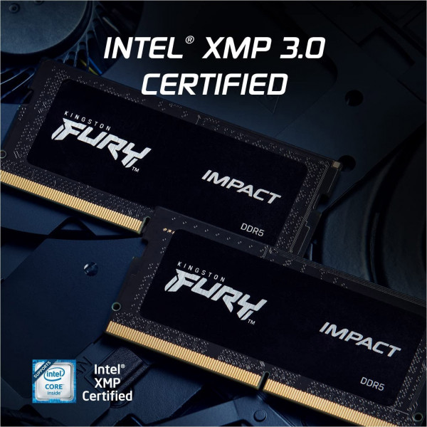 Фото - Пам'ять DDR Kingston SODIMM Fury Impact 16GB/6400MT/s DDR5 (KF564S38IB-16)