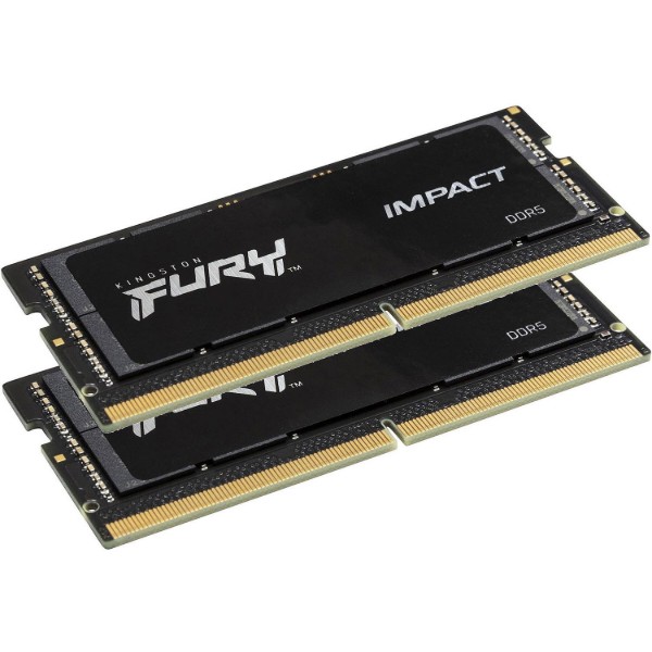 Фото - Память DDR Kingston SO-DIMM DDR5 2x16GB/6000 Fury Impact (KF560S38IBK2-32)