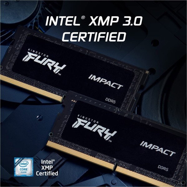 Фото - Память DDR Kingston SO-DIMM DDR5 2x16GB/6000 Fury Impact (KF560S38IBK2-32)