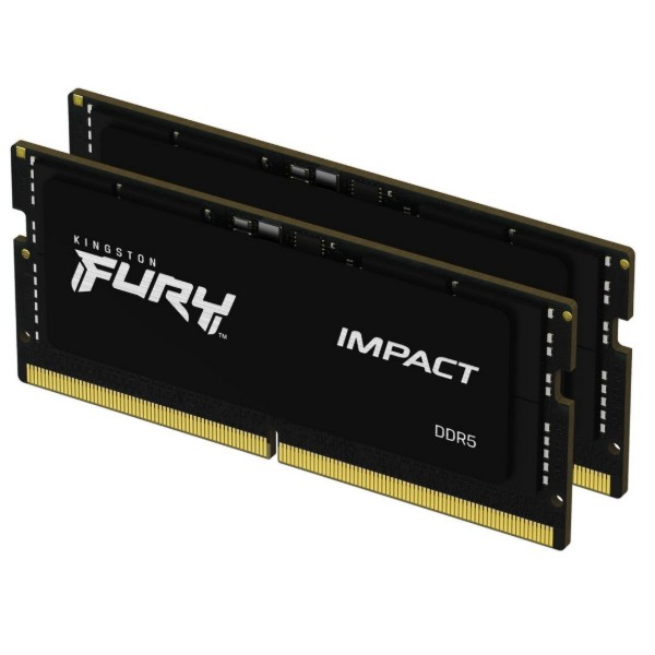 Фото - Пам'ять DDR Kingston SODIMM 2x32GB/5600 DDR5 Fury Impact (KF556S40IBK2-64)