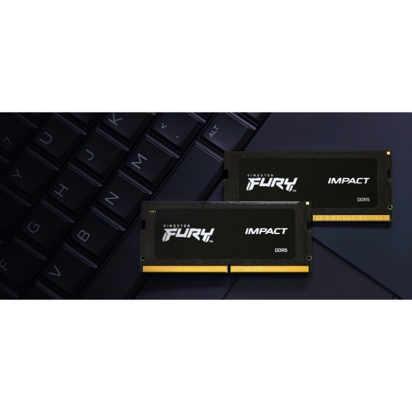 Фото - Пам'ять DDR Kingston SODIMM 2x32GB/5600 DDR5 Fury Impact (KF556S40IBK2-64)
