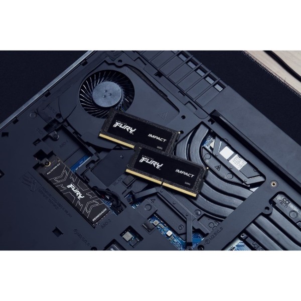 Фото - Пам'ять DDR Kingston SODIMM 2x32GB/5600 DDR5 Fury Impact (KF556S40IBK2-64)