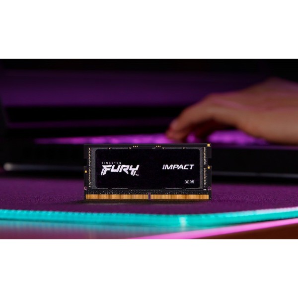 Фото - Пам'ять DDR Kingston SO-DIMM DDR5 8GB/4800 Fury Impact (KF548S38IB-8)