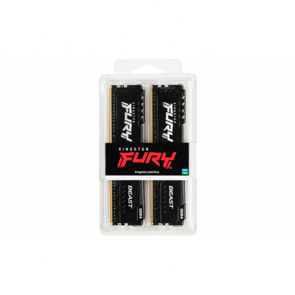 Память DDR Kingston 16Gb DDR4 3200MHz Fury Beast 2x8 (KF432C16BBK2