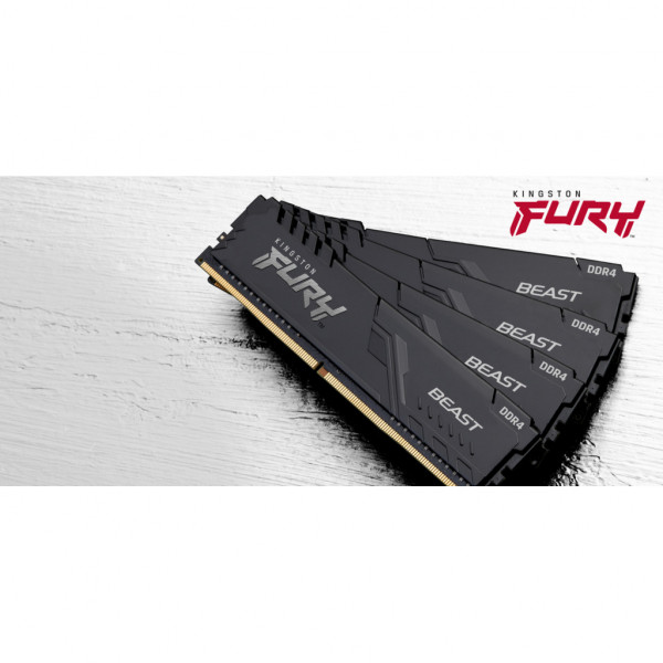 FURYメモリ 2x8GB(16GB), DDR4, 3200MHz, Память DDR Kingston 16Gb DDR4 3200MHz Fury Beast 2x8 (KF432C16BBK2