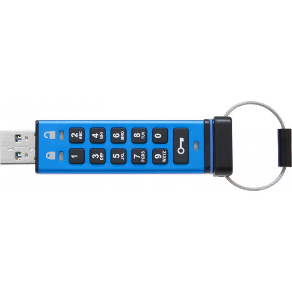 Фото - Флеш USB Kingston Накопитель Kingston 16GB USB 3.0 DT 2000 Metal Security (DT2000/16GB)