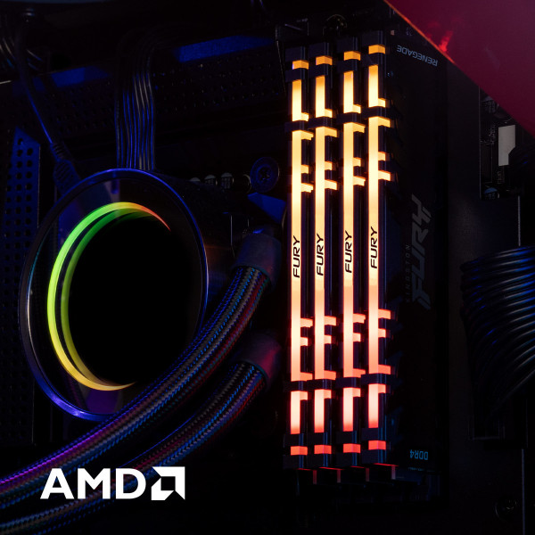 Фото - Память DDR Kingston 2x8GB DDR4 4266 Fury Renegade RGB (KF442C19RBAK2/16)