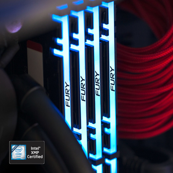 Фото - Память DDR Kingston 2x8GB DDR4 4266 Fury Renegade RGB (KF442C19RBAK2/16)