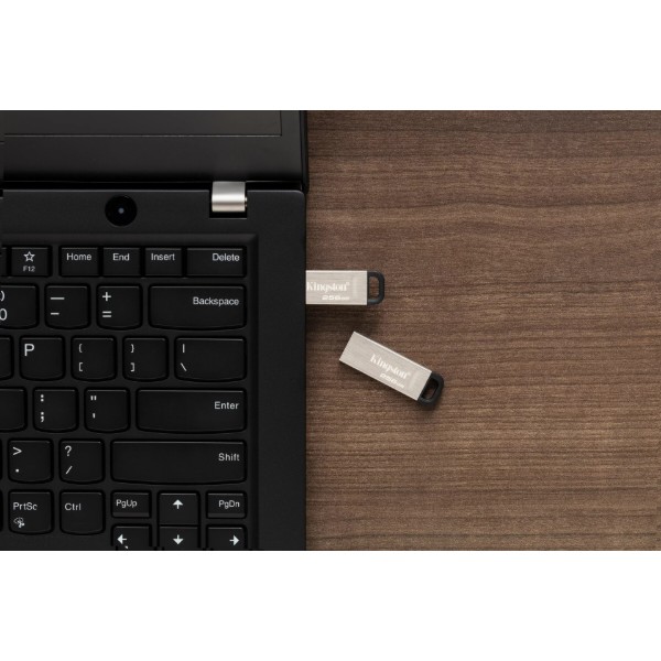Фото - Флеш USB Kingston DataTraveler Kyson 128GB USB 3.2 Silver-Black (DTKN/128GB)