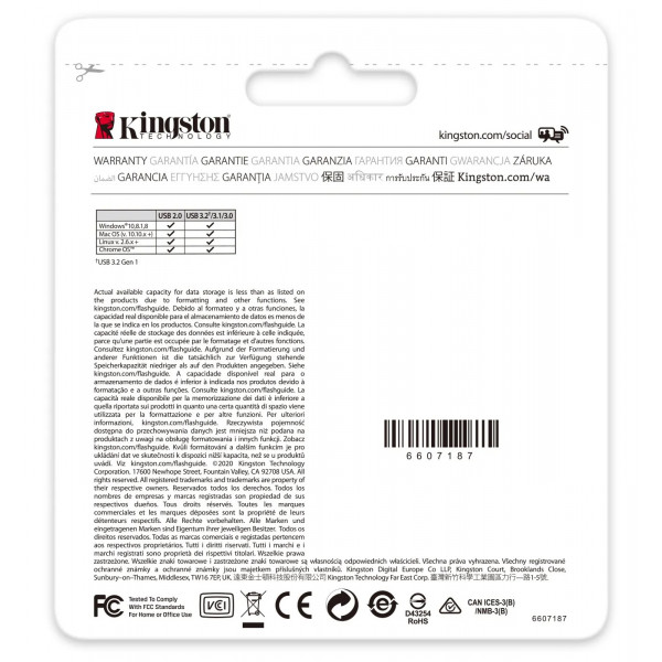Фото - Флеш USB Kingston DataTraveler Kyson 64GB USB 3.2 Silver-Black (DTKN/64GB)