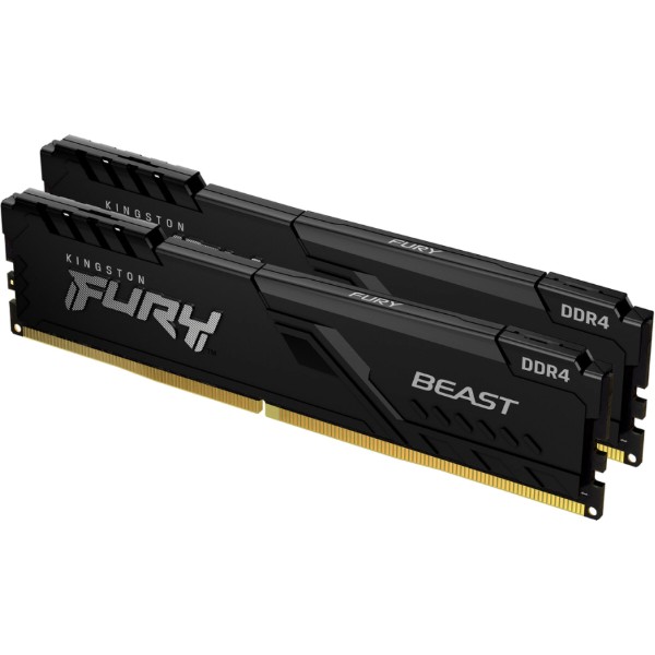 Фото - Пам'ять DDR Kingston DDR4 32Gb 3600MHz Fury Beast 2x16 (KF436C18BBK2/32)