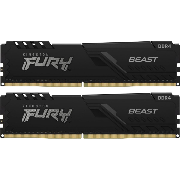 Фото - Пам'ять DDR Kingston DDR4 32Gb 3600MHz Fury Beast 2x16 (KF436C18BBK2/32)