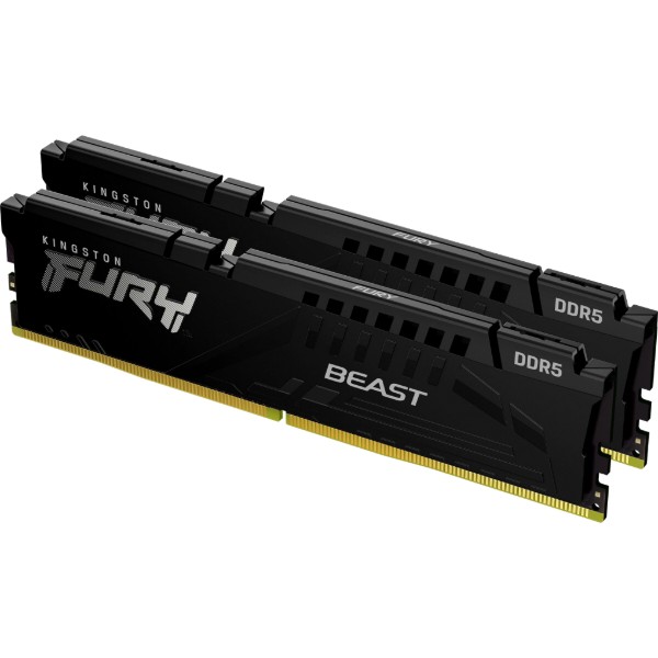 Фото - Пам'ять DDR Kingston DDR5 2x16GB/5200 Fury Beast Black (KF552C40BBK2-32)