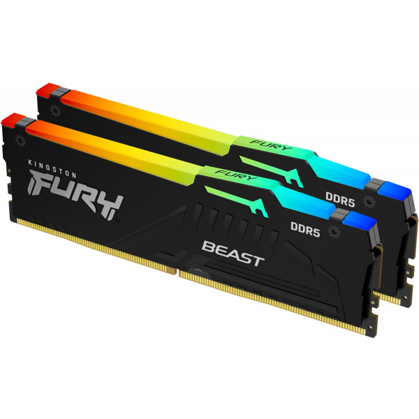 Фото - Память DDR Kingston Fury Beast RGB 2x8GB/5600 DDR5 (KF556C36BBEAK2-16)