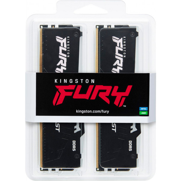 Фото - Память DDR Kingston Fury Beast RGB 2x8GB/5600 DDR5 (KF556C36BBEAK2-16)