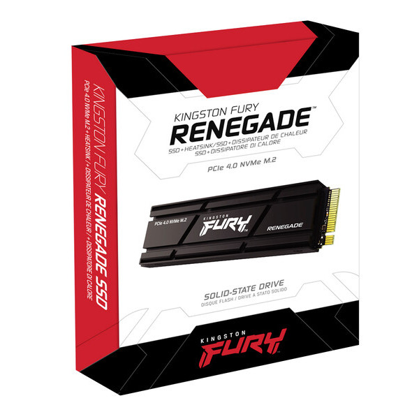 Фото - SSD-накопичувач внутрішній Kingston M.2 500GB PCIe 4.0 Fury Renegade+радіатор (SFYRSK/500G)