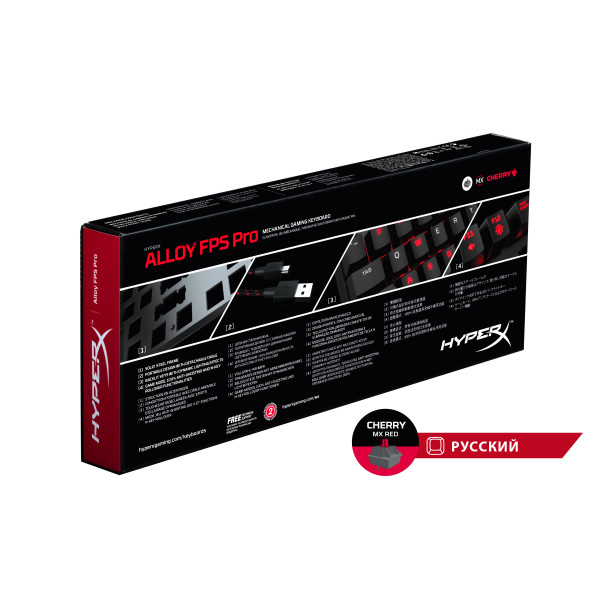 Фото - Клавіатура дротова HyperX Alloy FPS Pro Cherry MX Red (HX-KB4RD1-RU/R1)