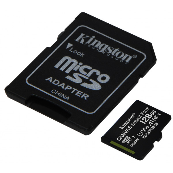 Фото - Карта пам'яті Kingston microSDXC 128Gb Canvas Select+ A1 + adapter (SDCS2/128GB)