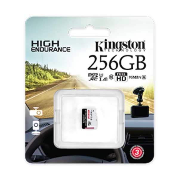 Фото - Карта пам'яті Kingston microSDXC 256GB C10 UHS-I High Endurance (SDCE/256GB)
