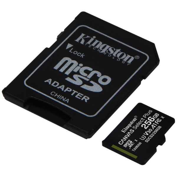 Фото - Карта памяти Kingston microSDXC 256Gb Canvas Select+ A1 + adapter (SDCS2/256GB)
