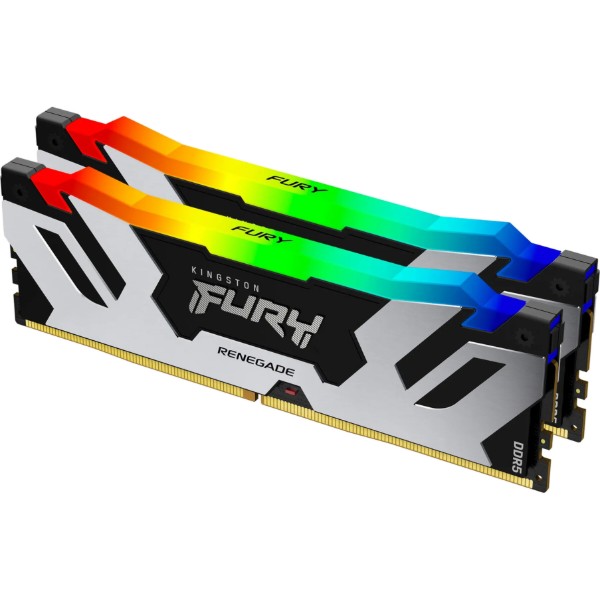 Фото - Память DDR Kingston Renegade Silver/Black RGB 2x16GB/8000 DDR5 (KF580C38RSAK2-32)