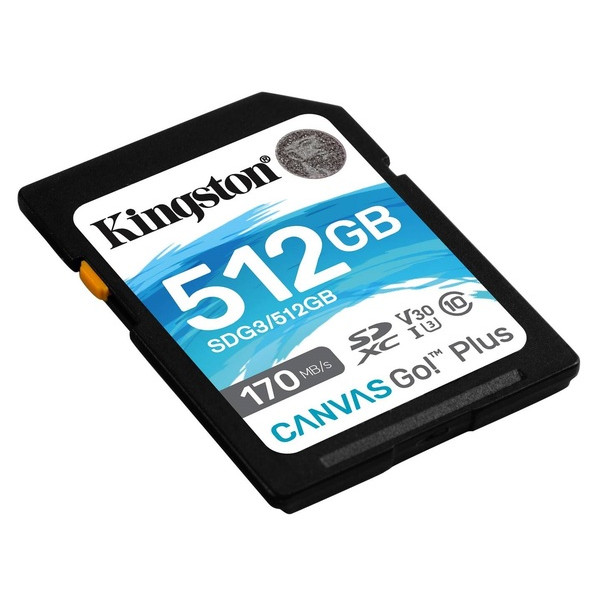 Фото - Карта пам'яті Kingston SDXC 512GB Go+ U3 V30 (SDG3/512GB)