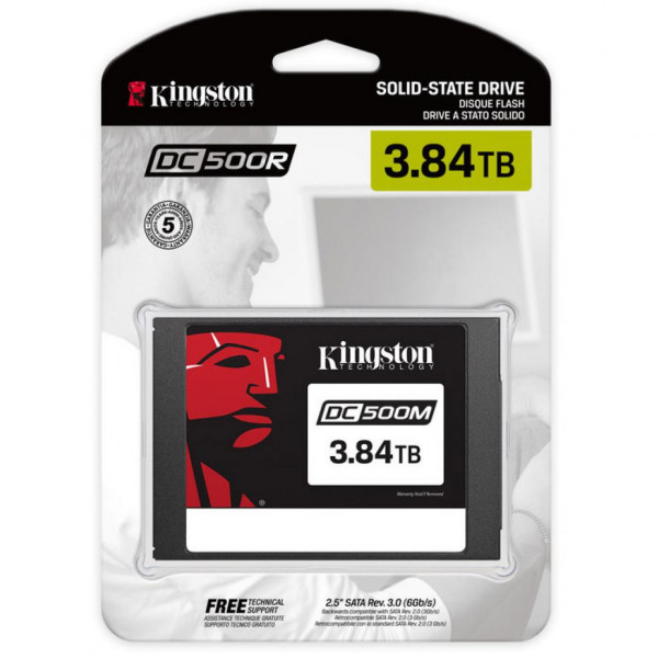 Фото - SSD-накопитель внутренний Kingston SSD 2.5" DC500M 3840GB SATA 3D TLC (SEDC500M/3840G)