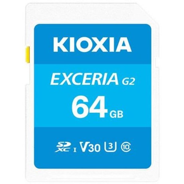 Фото - Карта памяти Kioxia EXCERIA G2 SDXC 64GB U3 V30 (LNEX2L064GG4)
