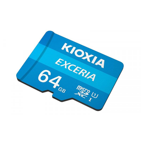Фото - Карта пам'яті Kioxia MicroSDXC 64GB UHS-I Class 10 Exceria R100MB/s (LMEX1L064GG2) + SD-адаптер