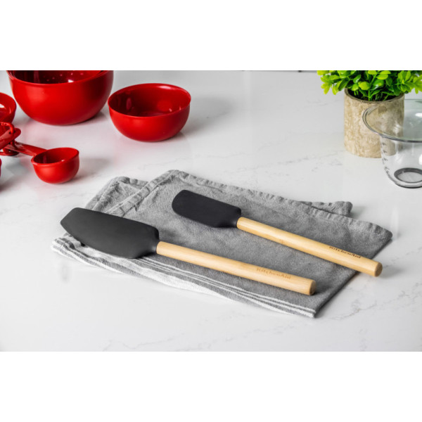 Фото - Лопатка кухонна KitchenAid Classic 33.6 см чорний (KQG637OHOBE)