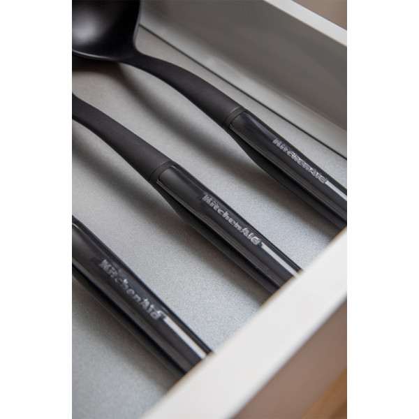 Фото - Кухарський набір приладів KitchenAid Classic 6 пр. чорний/білий (KQG561BXOBE)