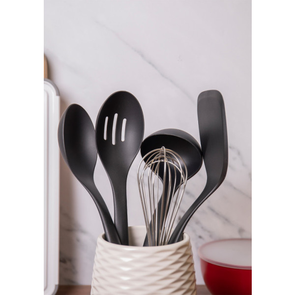 Фото - Кухарський набір приладів KitchenAid Classic 6 пр. чорний/білий (KQG561BXOBE)