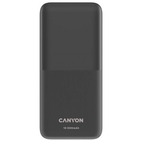 Фото - Батарея мобільна Canyon PB-1010 10000 mAh PD QC Black (CNE-CPB1010B)