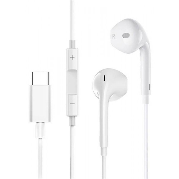 Фото - Навушники вкладиші дротові SkyDolphin SR22 Original design Type-C White (SDHF-000465)