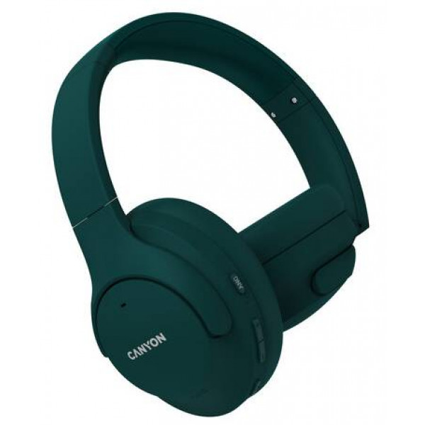 Фото - Наушники полноразмерные беспроводные Canyon OnRiff 10 ANC Green (CNS-CBTHS10GN)