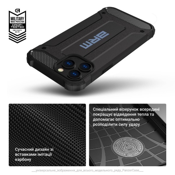 Фото - Чохол для смартфону Armorstandart Panzer for Samsung A25 5G (A256) Black (ARM73737)