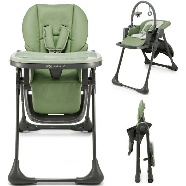 Фото - Стільчик для годування класичний Kinderkraft Tummie Green (KHTUMM00GRE0000)