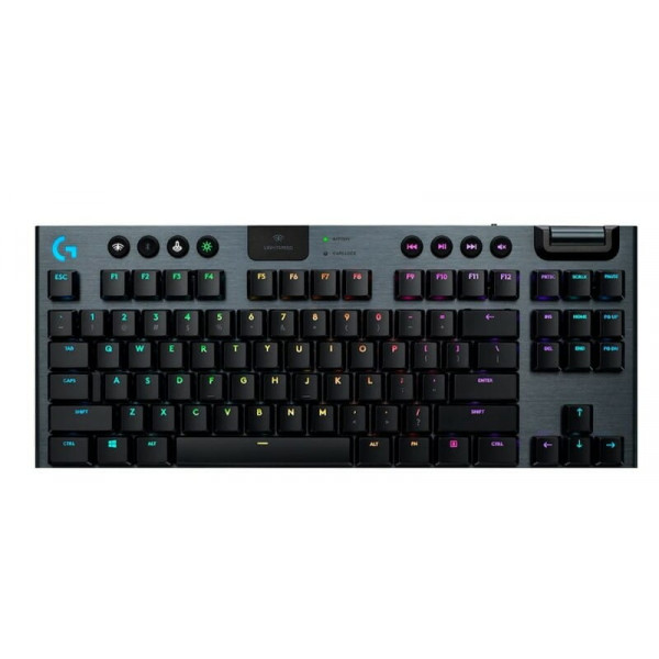 Фото - Клавіатура бездротова ігрова Logitech G915 TKL Tenkeyless LIGHTSPEED RGB Mechanical Clicky Switch Carbon UA (920-009537) Фото - Клавіатура бездротова ігрова Logitech G915 TKL Tenkeyless LIGHTSPEED RGB Mechanical Clicky Switch Carbon UA (920-009537)