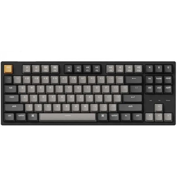 Фото - Клавиатура проводная игровая Keychron C1 Pro 87Key, K pro Brown, USB-A, QMK/VIA, EN/UKR, RGB Black (C1PL3_KEYCHRON)