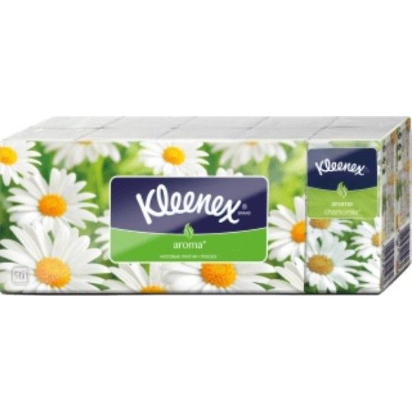 Фото - Серветки гігієнічні сухі Kleenex Ромашка 10 шт. (5901478905277)