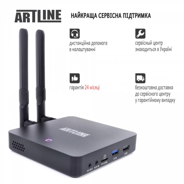 Фото - Стационарный медиаплеер Artline TvBox KM6 Amlogic S922X 4/64GB Android 9