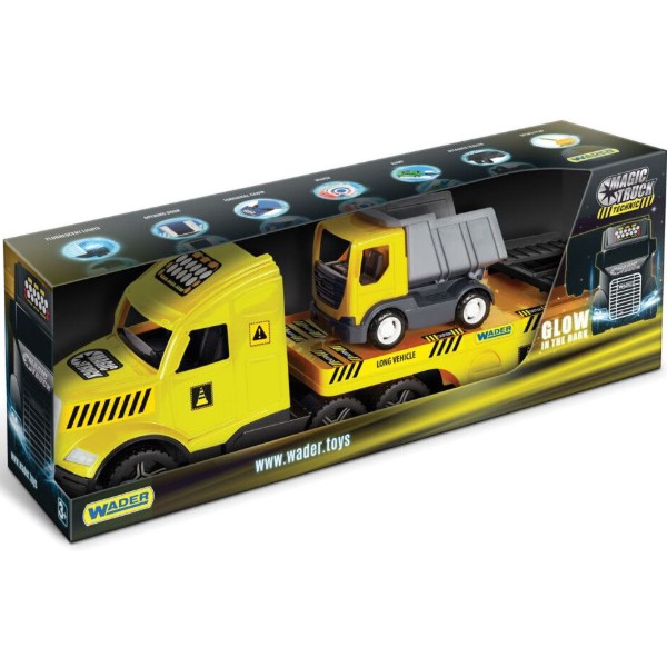 Фото - Наземная спецтехника Wader Magic Truck Technic с грузовиком (36421)