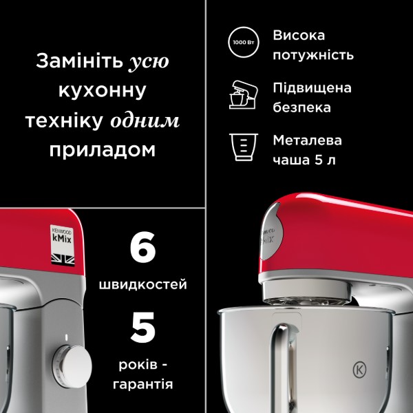 Фото - Кухонна машина Kenwood KMX750WH