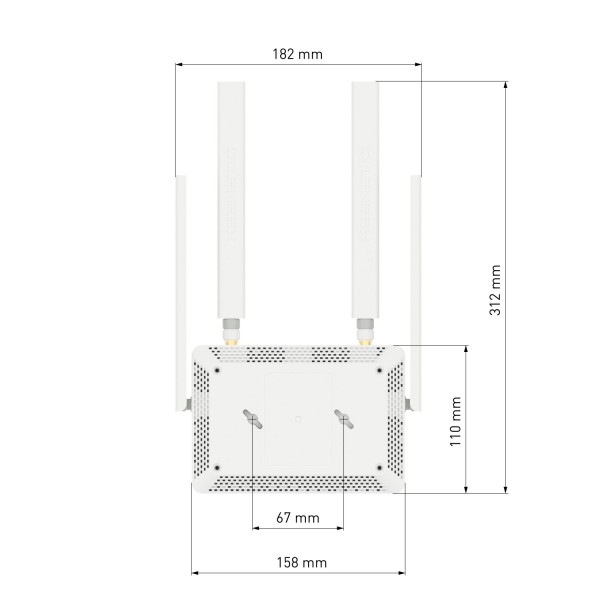 Фото - Маршрутизатор інтернет WiFi4+4G Keenetic Runner 4G (KN-2211)