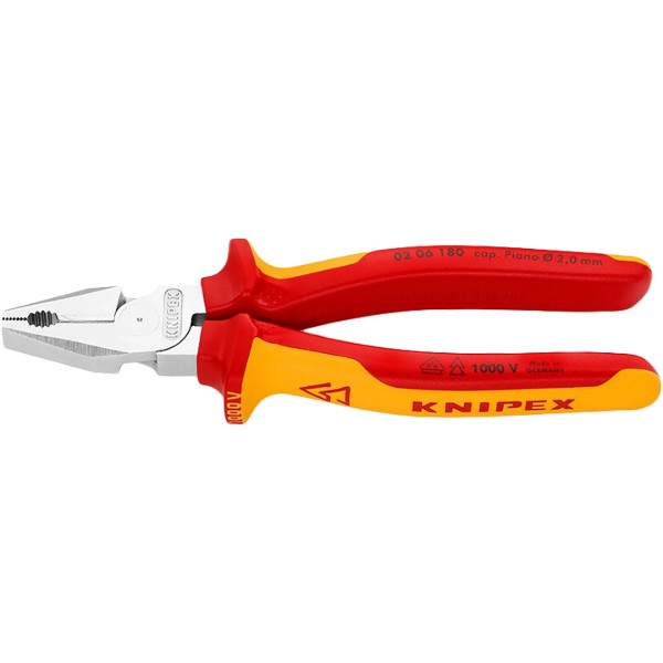 Фото - Плоскогубці KNIPEX комбіновані (02 06 180) Фото - Плоскогубці KNIPEX комбіновані (02 06 180)